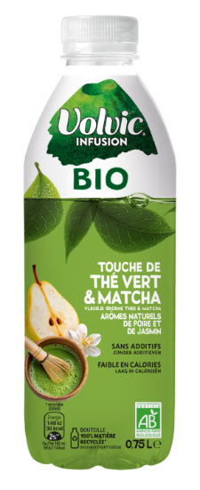 75cl Volvic Infus Bio Matcha