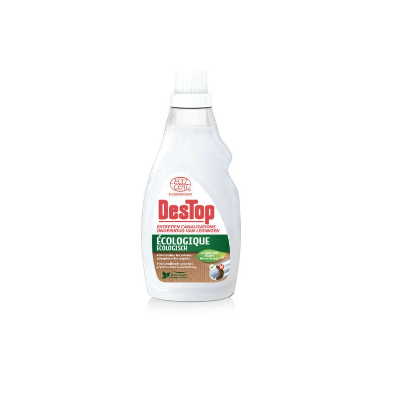 Gel Entretien Canalisation Ecocert 750ml - DESTOP