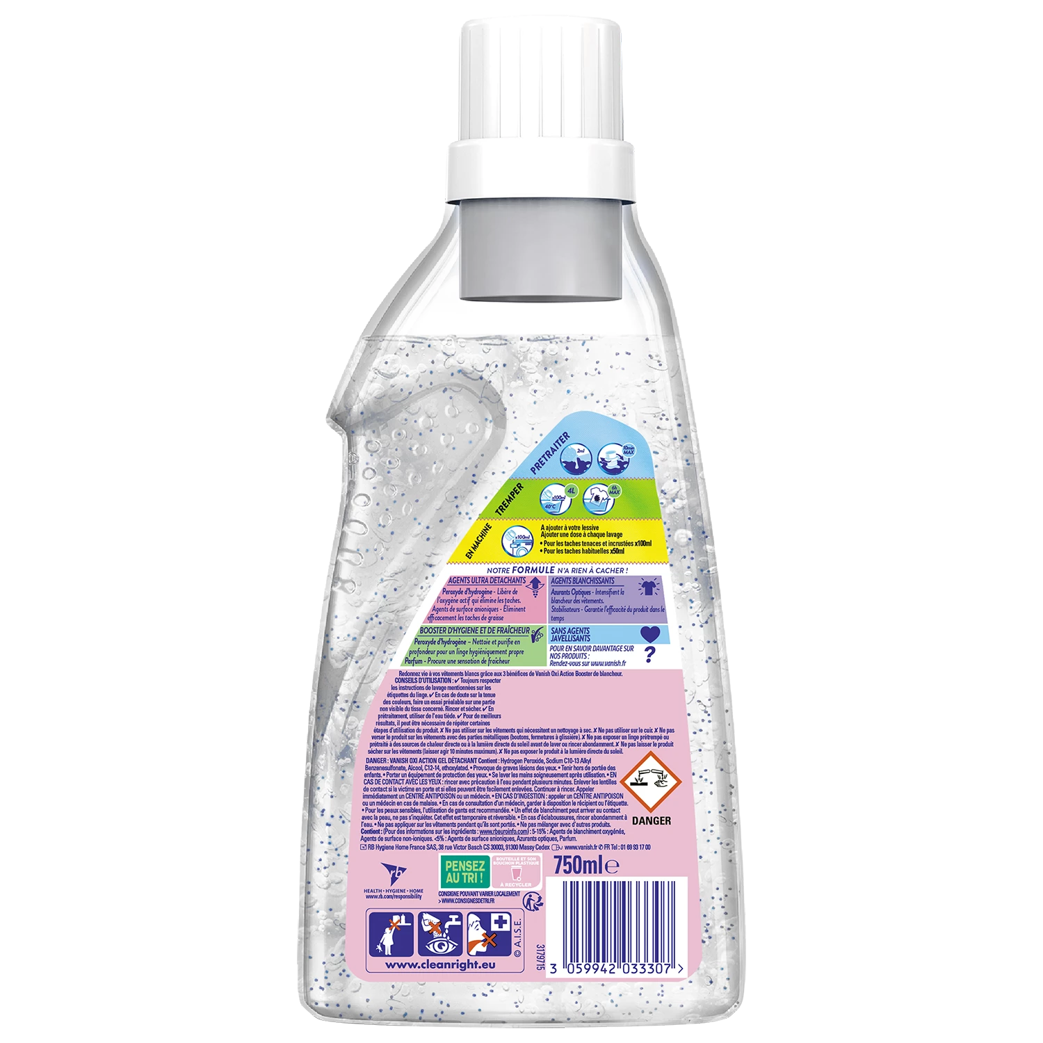 Smacchiatore gel sbiancante oro 30° 750 ml - VANISH