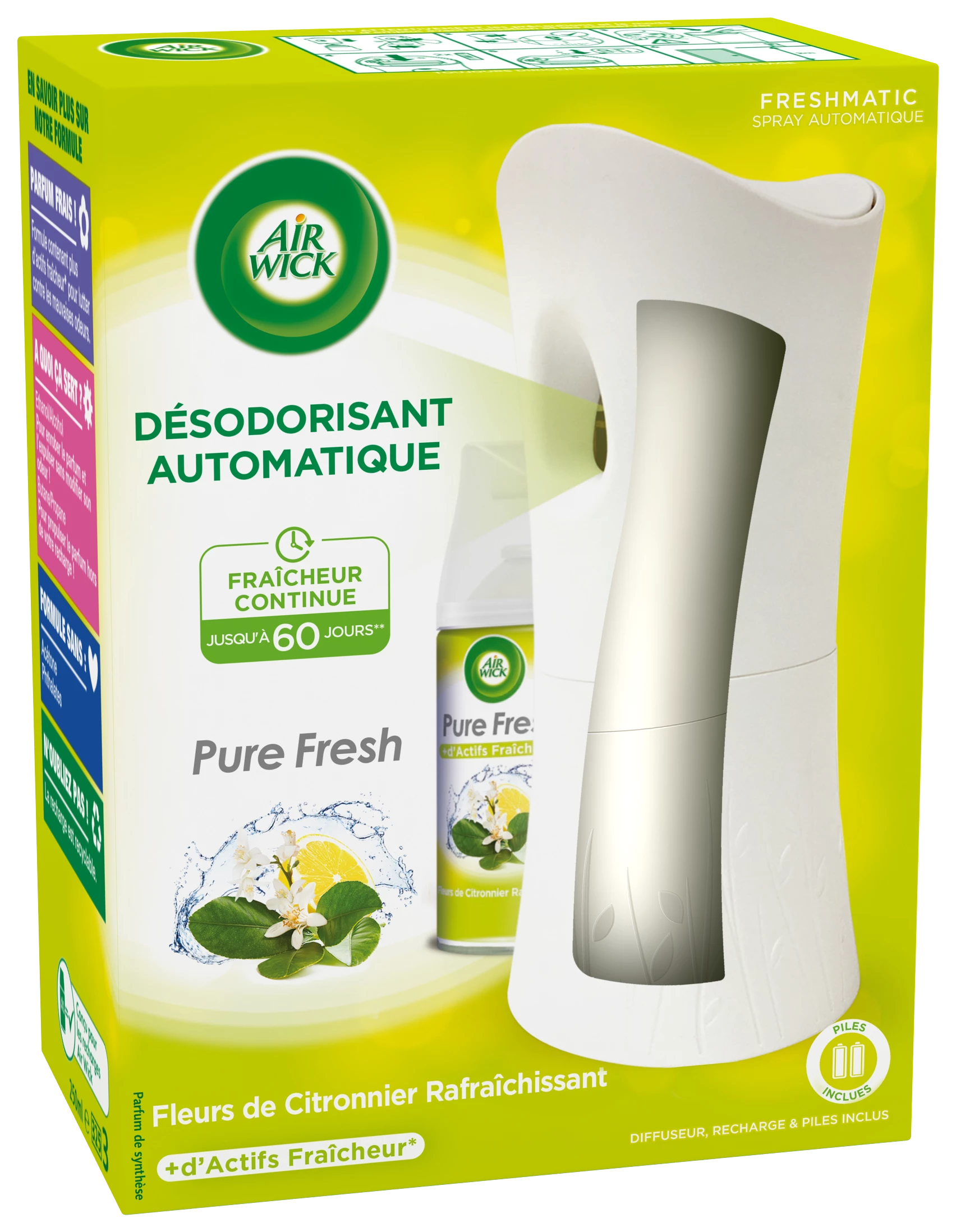 Désodorisant Freshmatic Pure citron - AIR WICK