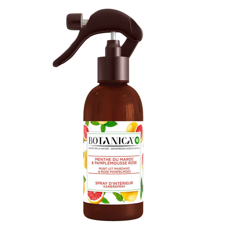 Spray d'intérieur menthe/pamplemousse rose 236ml - BOTANICA
