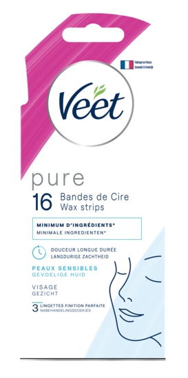 X16 Pure Bandes Visage Veet