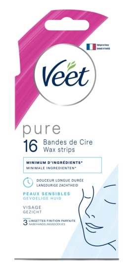 X16 Pure Bandes Visage Veet