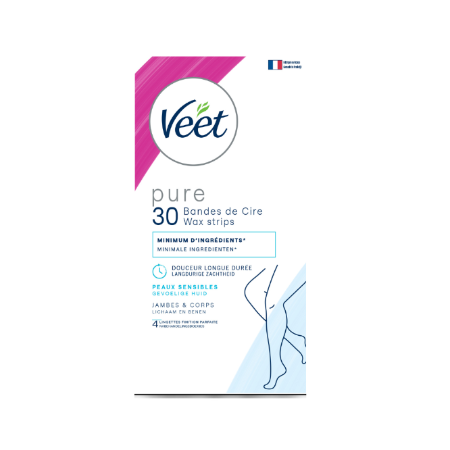 X30 Bandes Cire Corps Jambe Ve