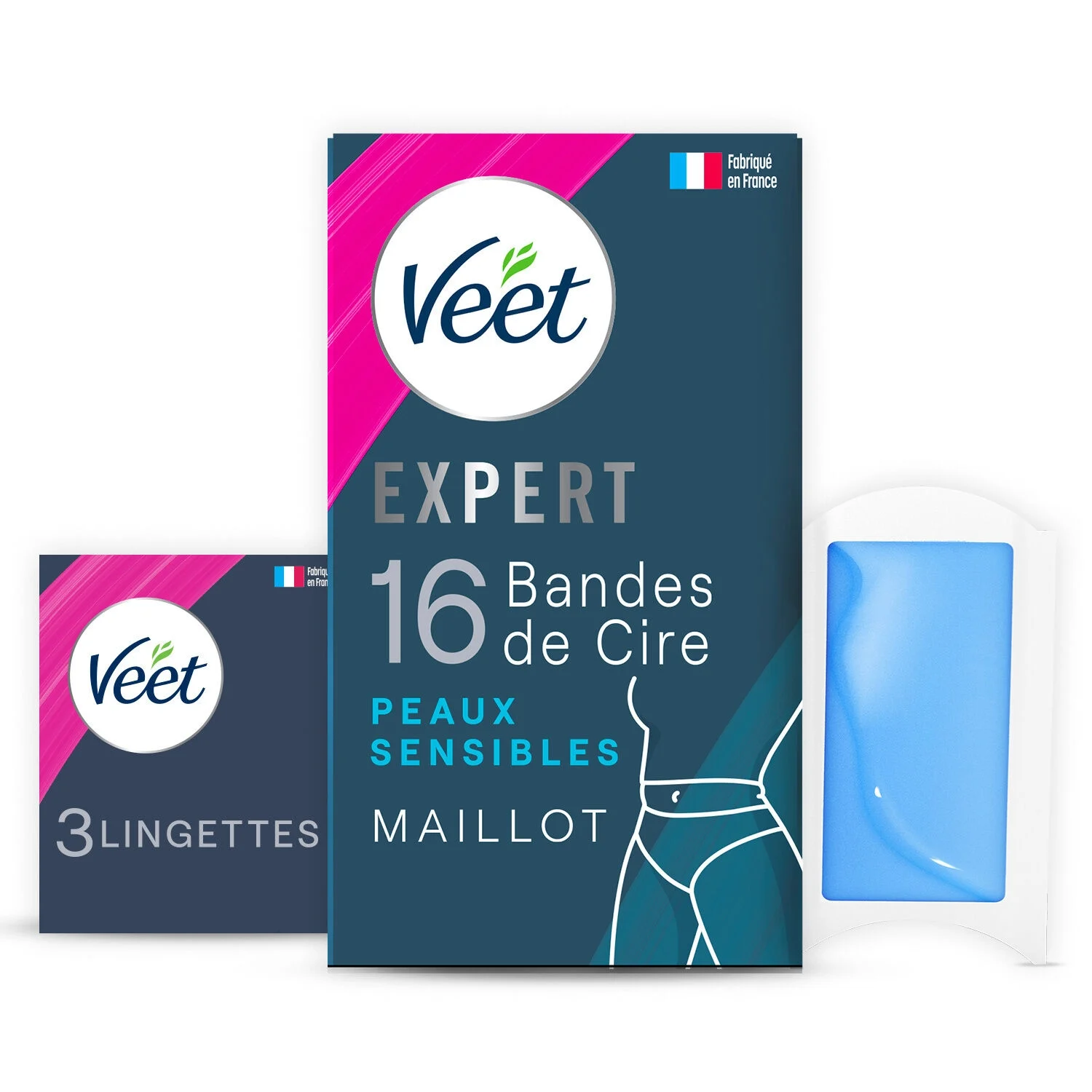 Expert Bikini Wax Strips for Sensitive Skin, 40 - VEET