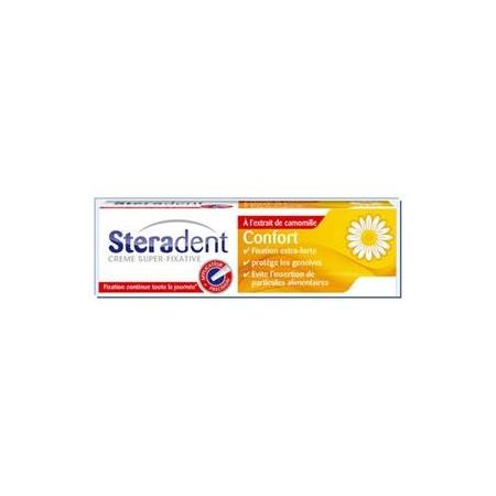 Steradent Crème Super Fixative à L'extrait De Camomille - Tube De 40g