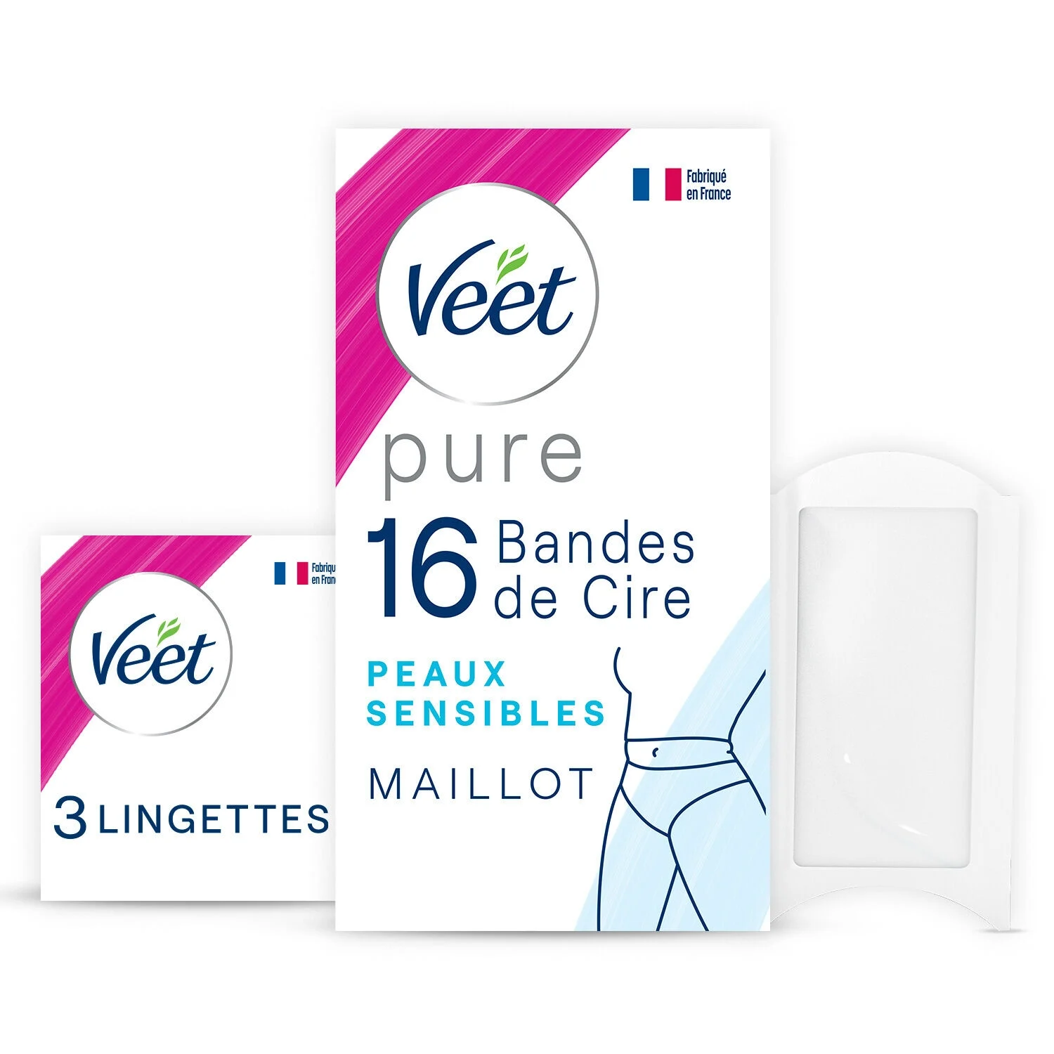 Pure Bikini Wax Strips Hypoallergenic Sensitive Skin x16 - VEET