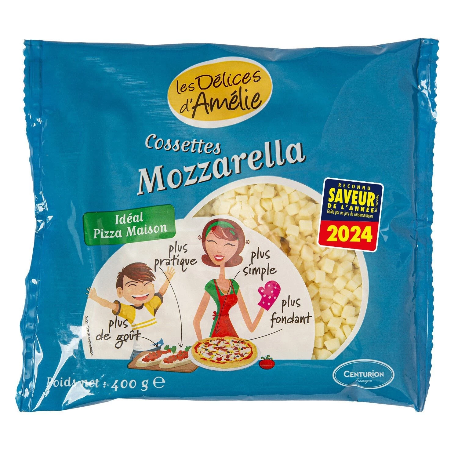 Mozzarella Pour Pizza 400g - Les Delices D'amelie