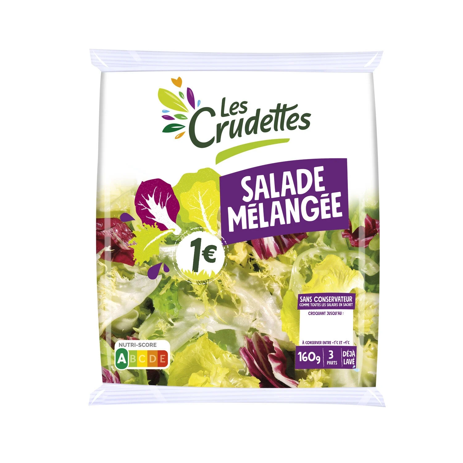 Salad mixed 160g - Les Crudettes