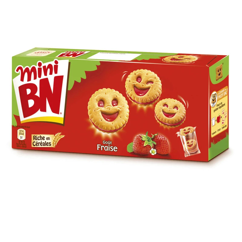 Mini galletas de fresa 175g - BN