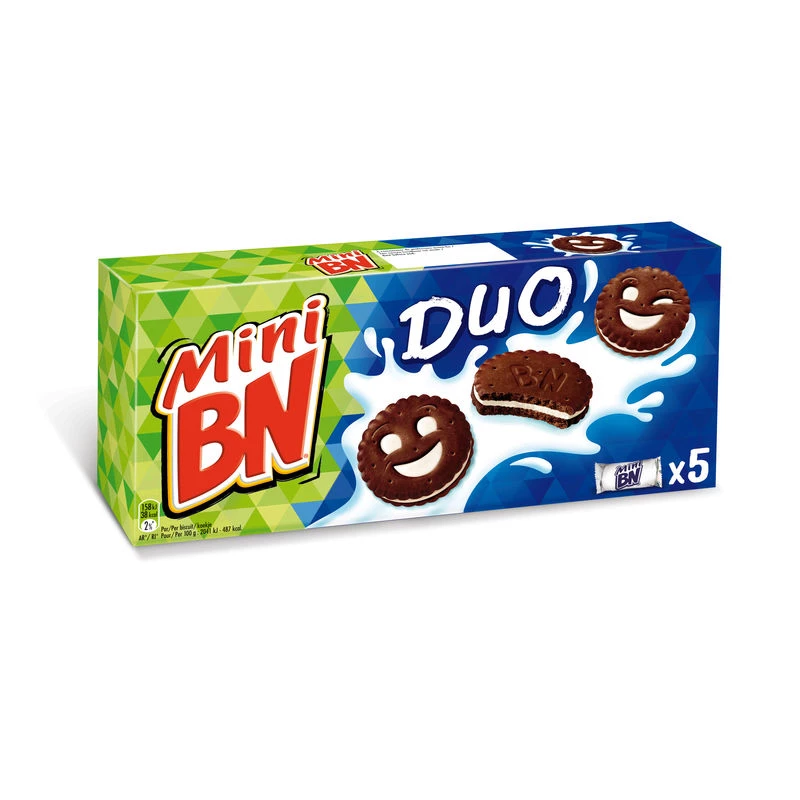 Mini biscoitos Duo 190g - BN