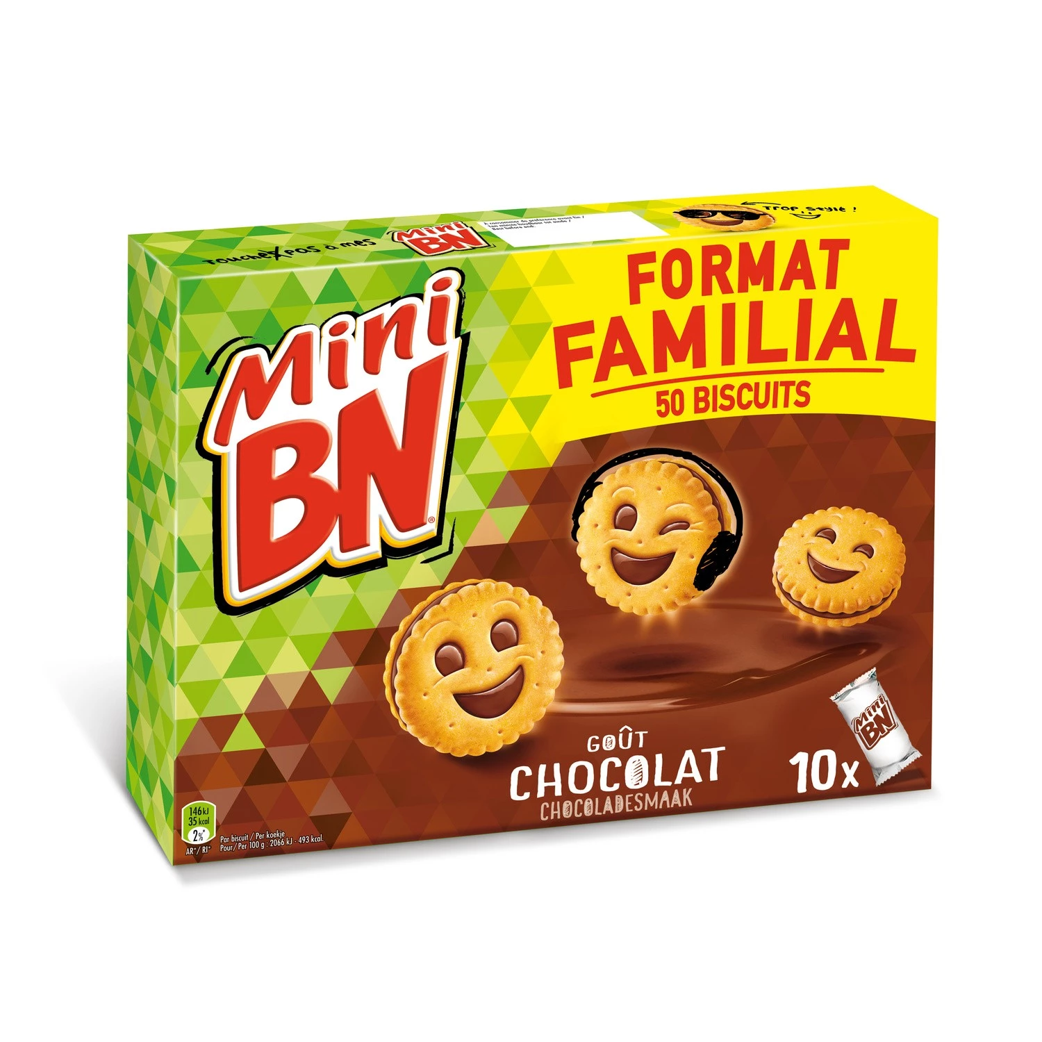 Koekjes chocolade BN 35 g - BN