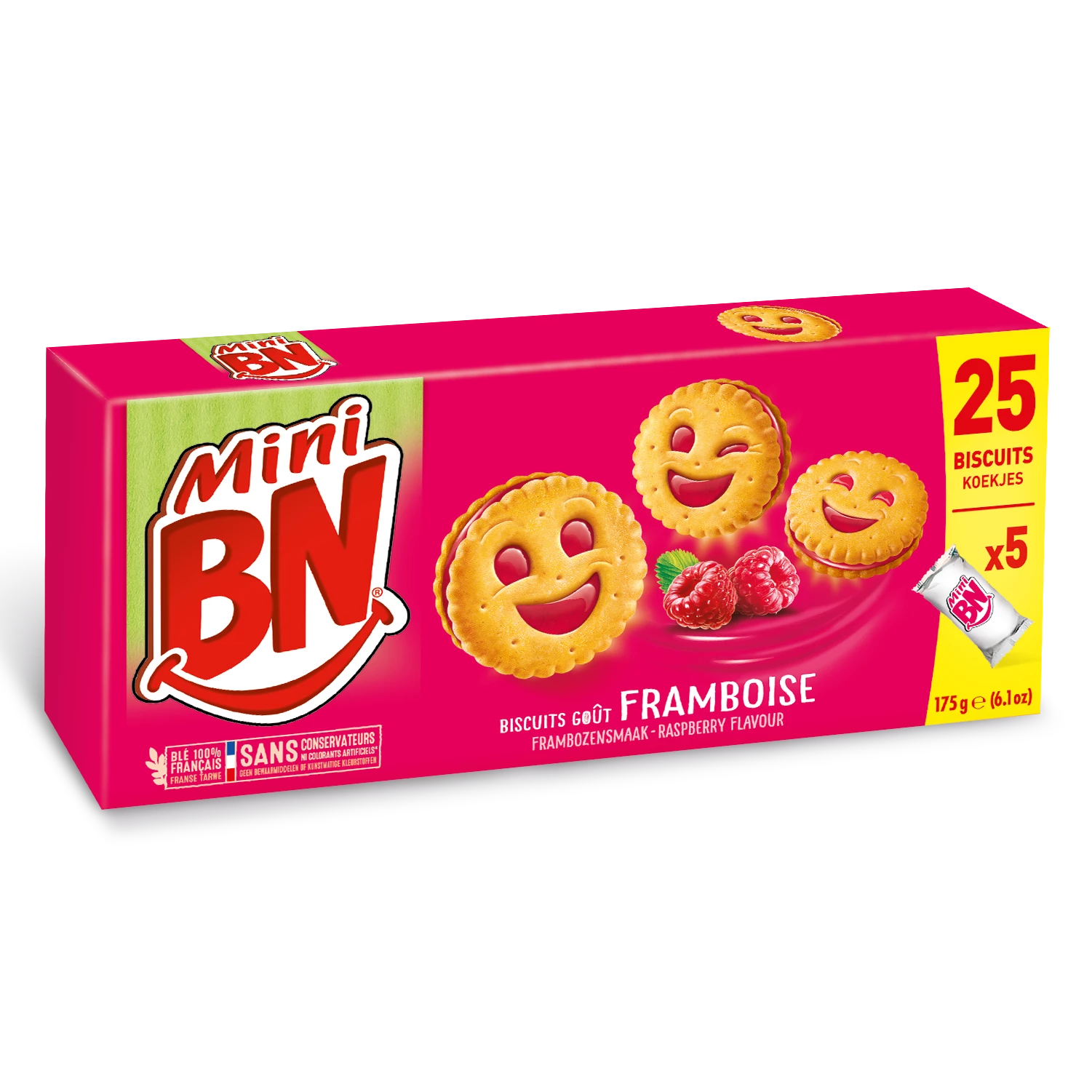 Mini Raspberry Filled Biscuits 175g - BN