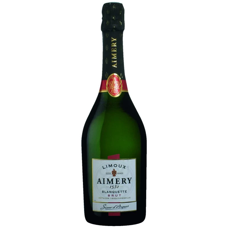 Белое игристое вино Blanquette de Limoux, 12,5°, 75cl - AIMERY
