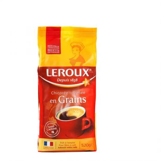 Chicorée torréfié en grains 520g - LEROUX