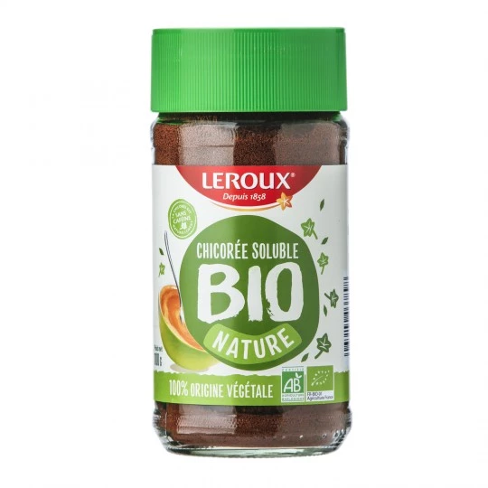 Chicória solúvel natural orgânica 100g - LEROUX