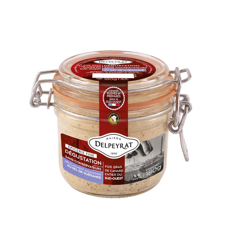 Foie gras de canard entier 180g - MAISON DELPEYRAT