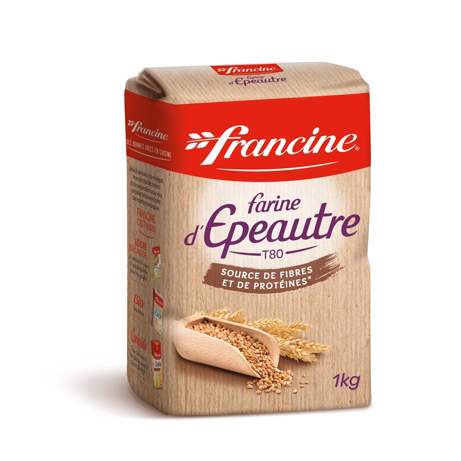 Farine d'épeautre T80 1kg - FRANCINE