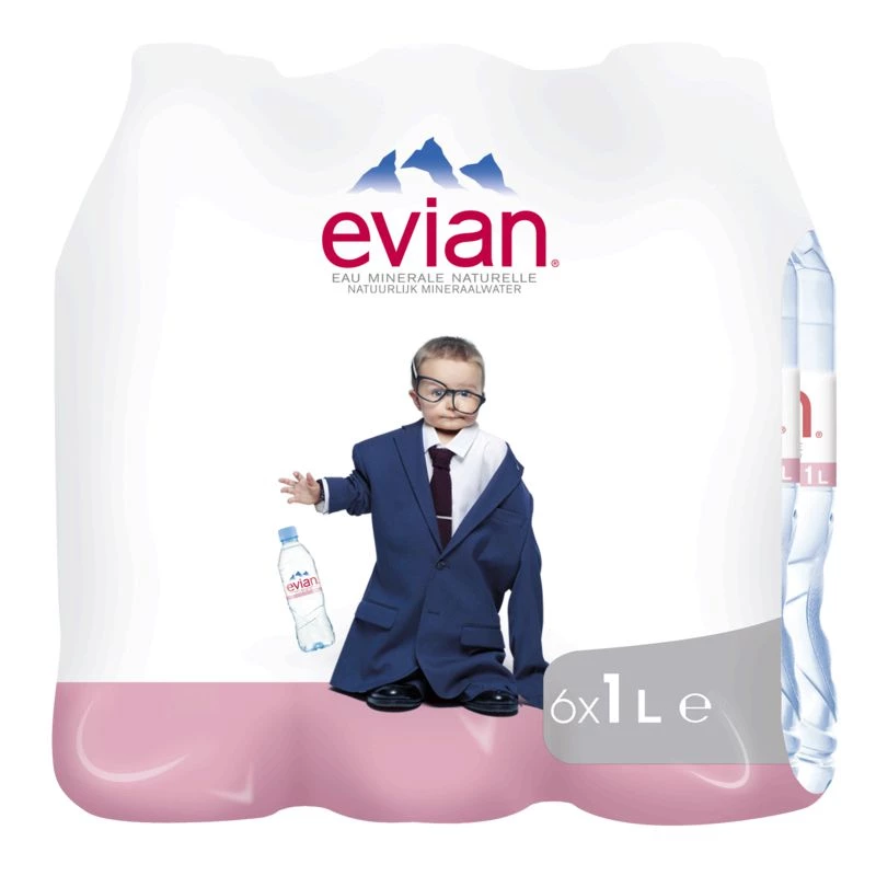مياه معدنية طبيعية 6x1 لتر - EVIAN
