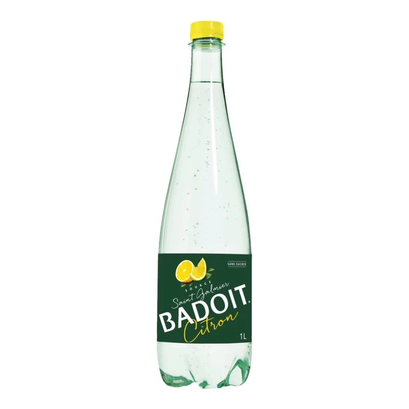 Lemon sparkling mineral water 1L - BADOIT