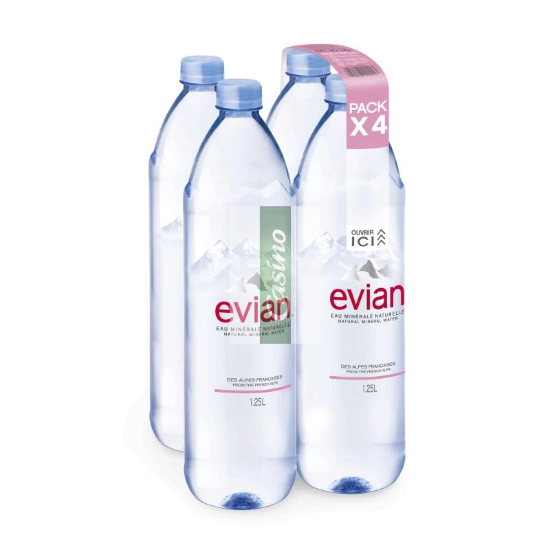 Eau minérale prestige 4x1,25L - EVIAN