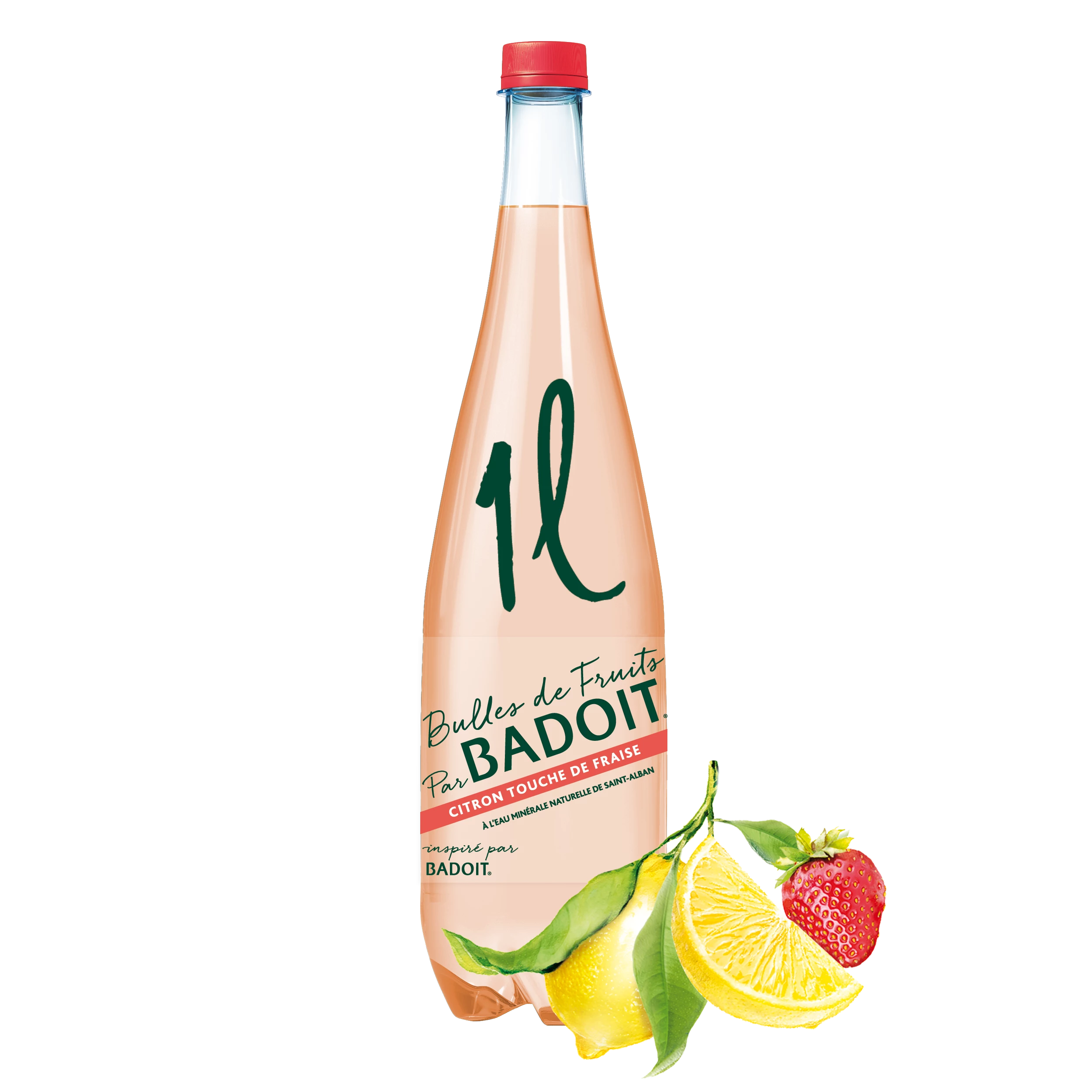 Flavored lemon flake water 1L - BADOIT