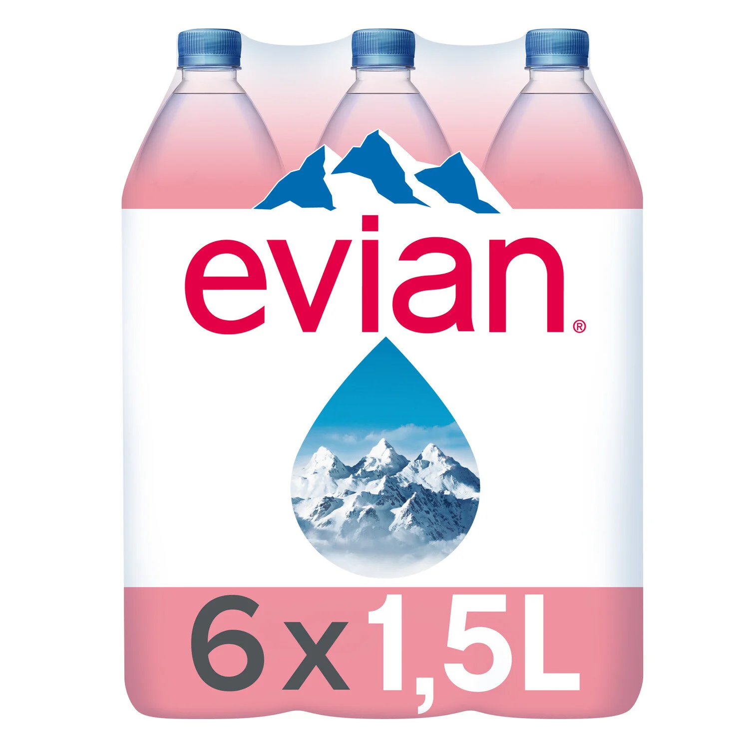 Natural Mineral Water 1.5l X6 Pet - Evian