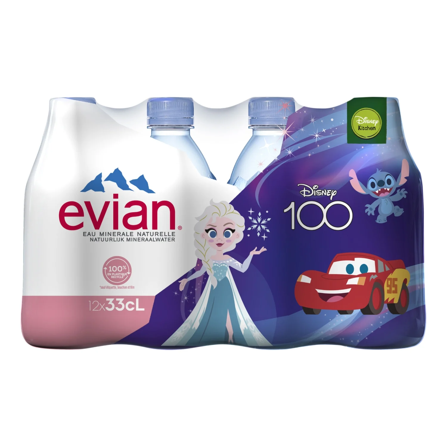 Natural mineral water 12x33cl - EVIAN