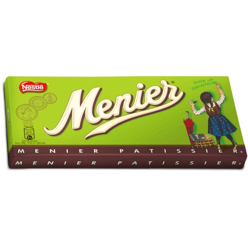 Menier patissier chocoladereep 200g - NESTLE