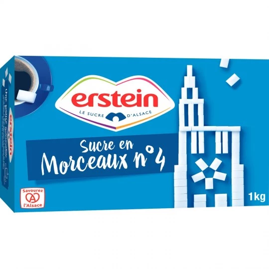 Sucre En Morceaux N°4 1kg - ERSTEIN