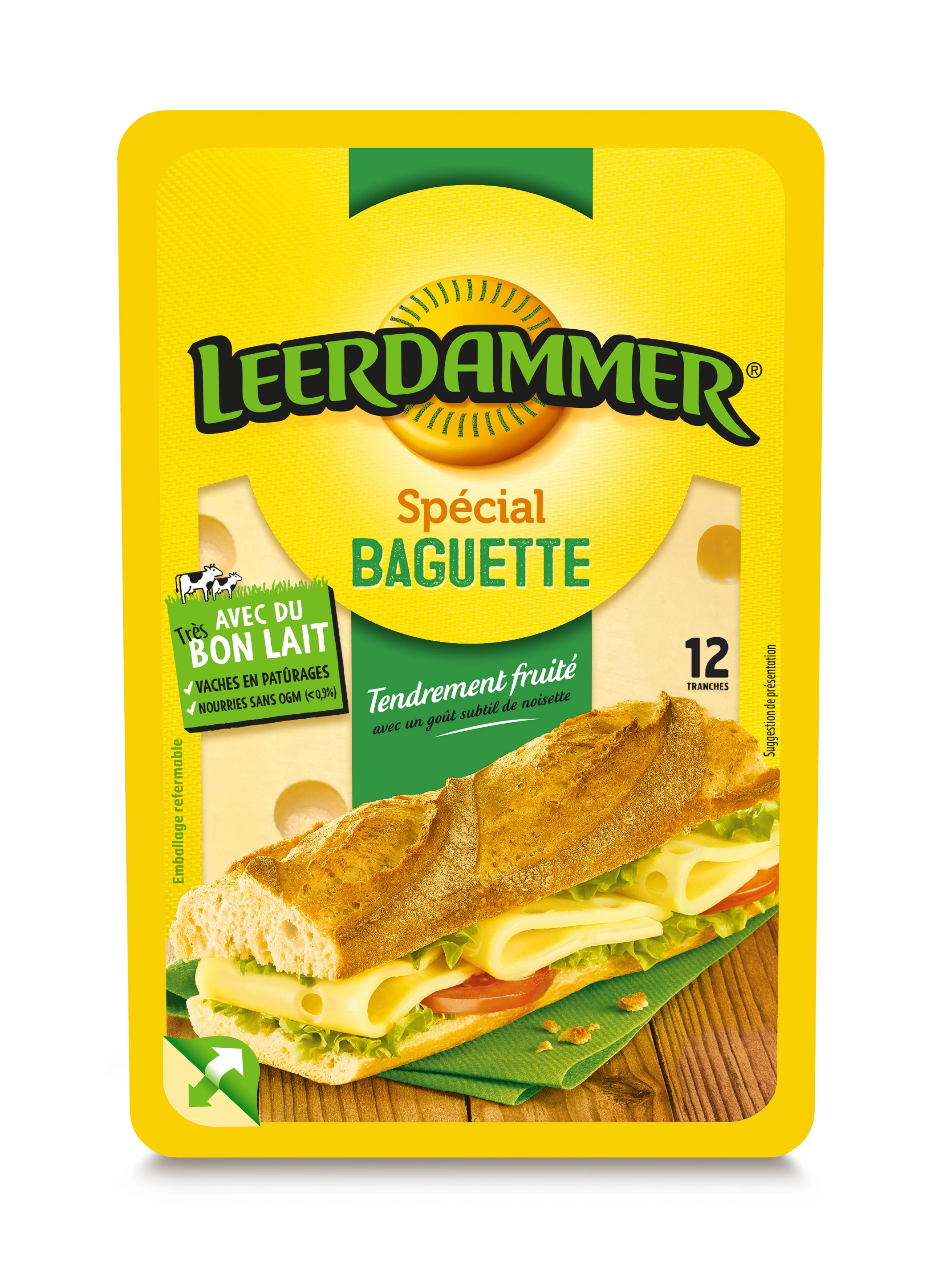Fromage spécial Baguette 160g 28% - LEERDAMMER