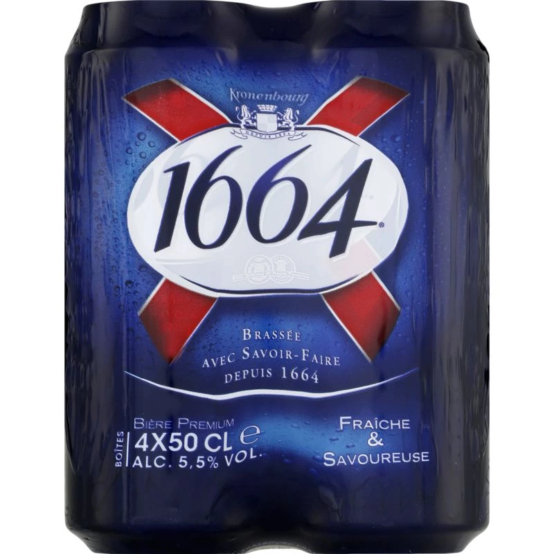 Светлое пиво, 5,5°, 4x50cl - 1664