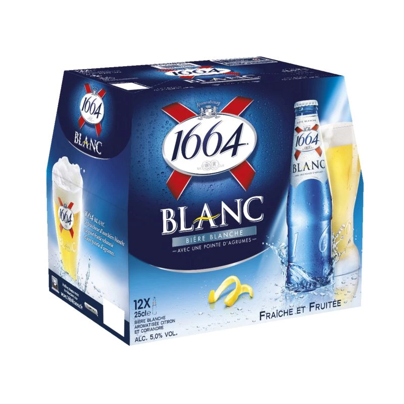 Ble 12x25cl Biere 1664 Blanc 5