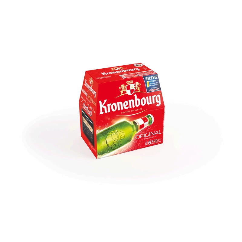 Birra Bionda Lager, 6x25cl - KRONENBOURG
