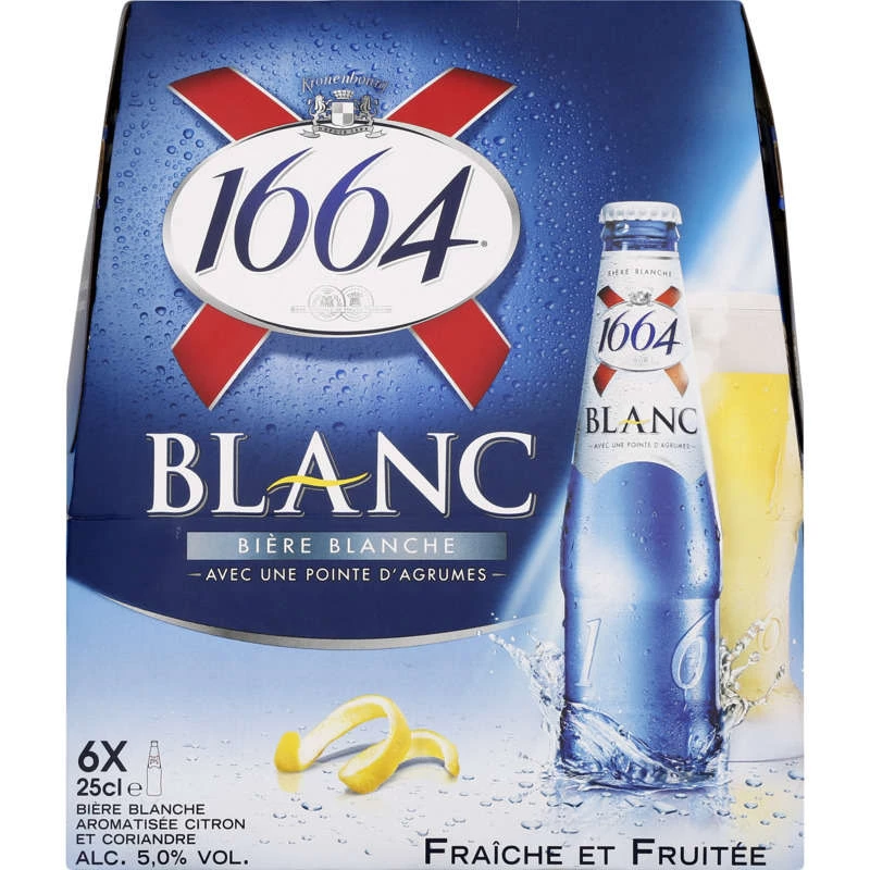 Bière Blanche, 6x25cl - 1664