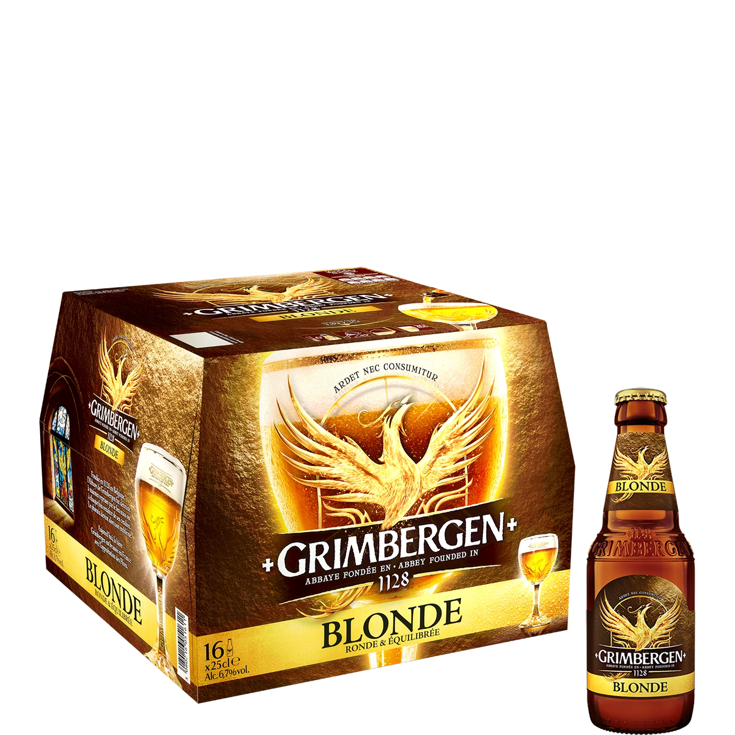 Cerveja loira, 16x25cl - GRIMBERGEN