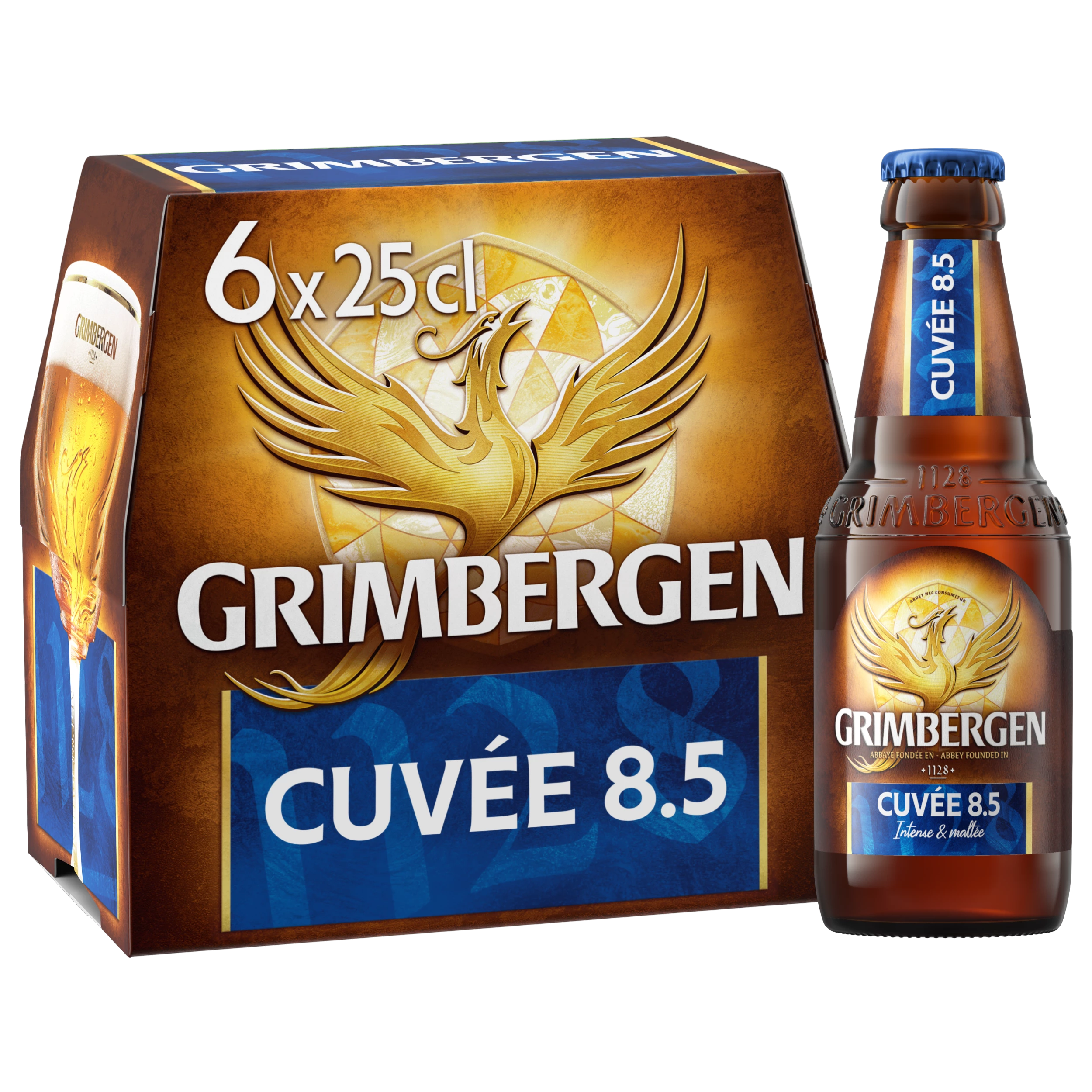 Cerveza cuvée, 8,5°, 6x25cl - GRIMBERGEN