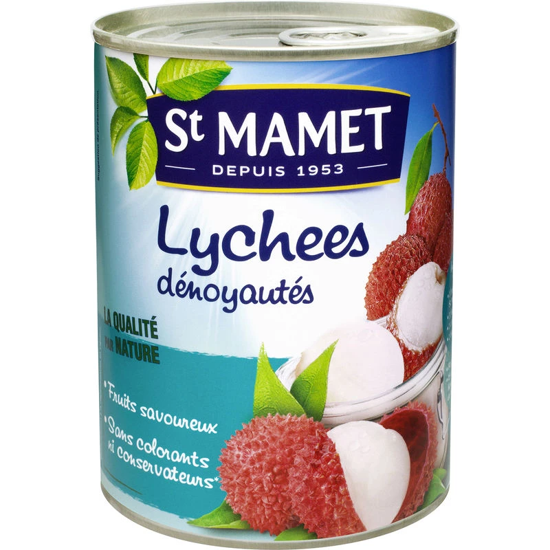 Lychees dénoyautés  250g - ST MAMET