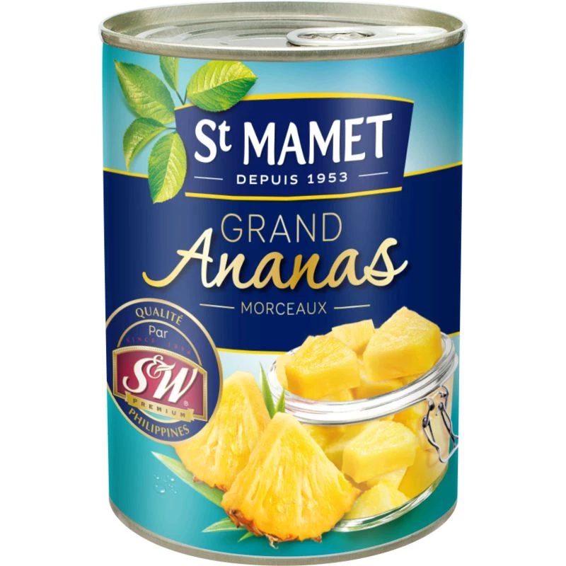 3 4 Ananasstücke St. Mamet
