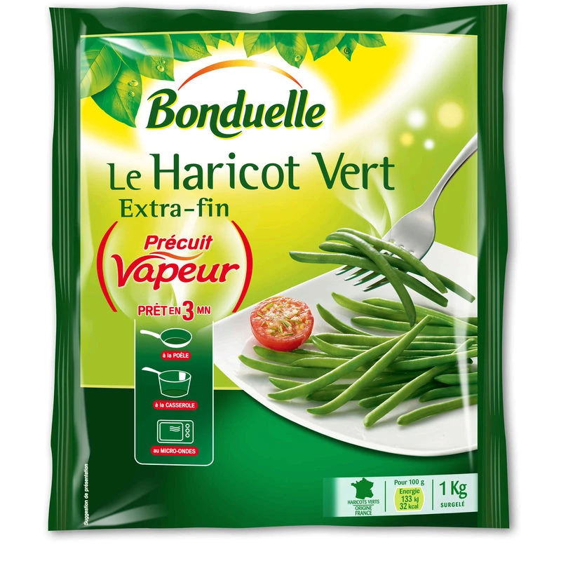 Extra fine green beans 1kg - BONDUELLE