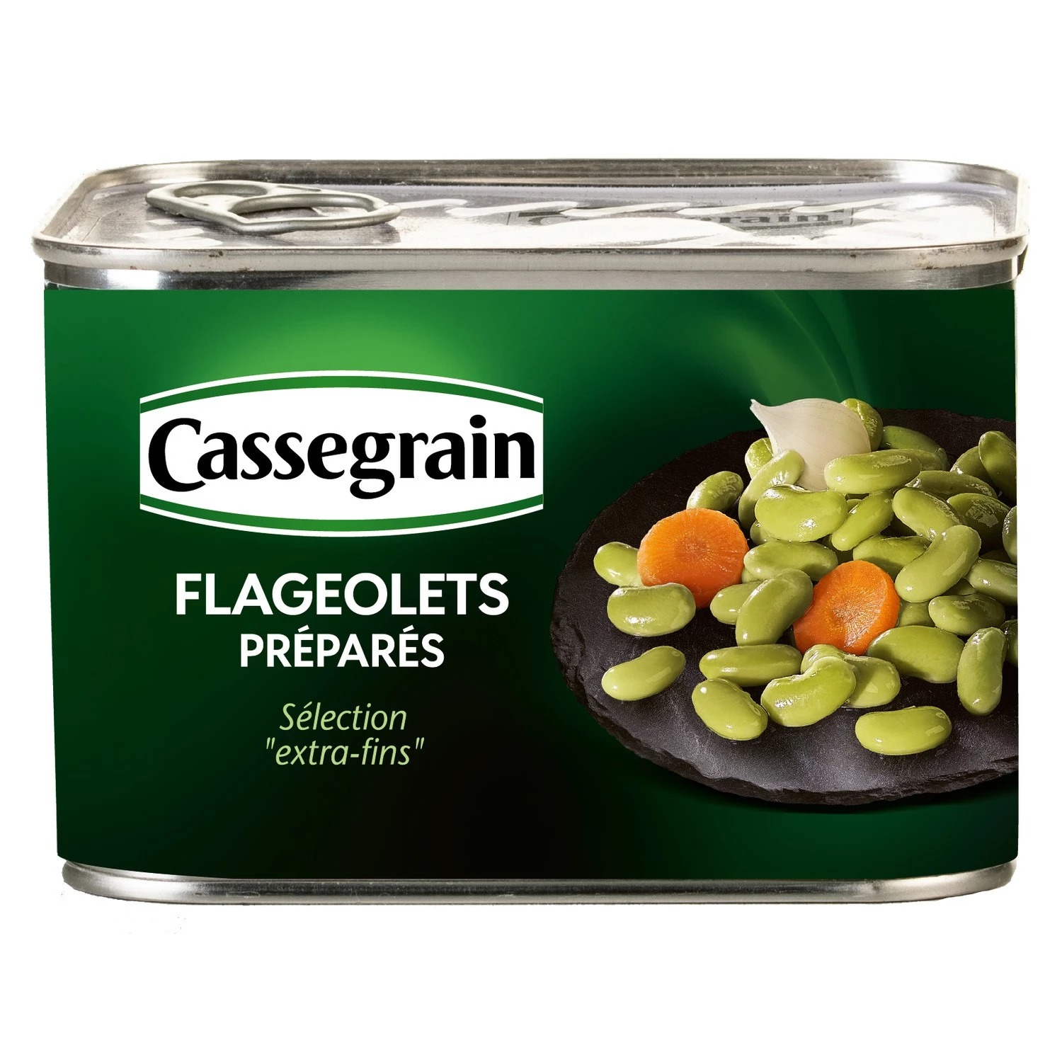 Extra fine prepared flageolets of 465g - CASSEGRAIN