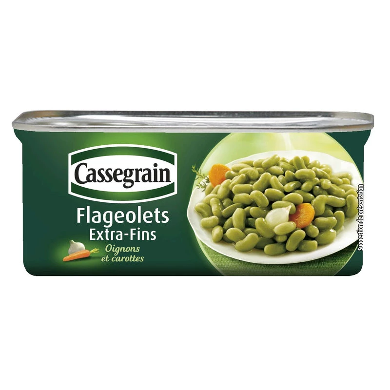 Flageolets Préparés Extra-Fins; 130g  - CASSEGRAIN