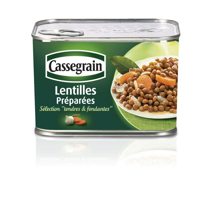 Soft and Soft Prepared Lentils; 460g -  CASSEGRAIN