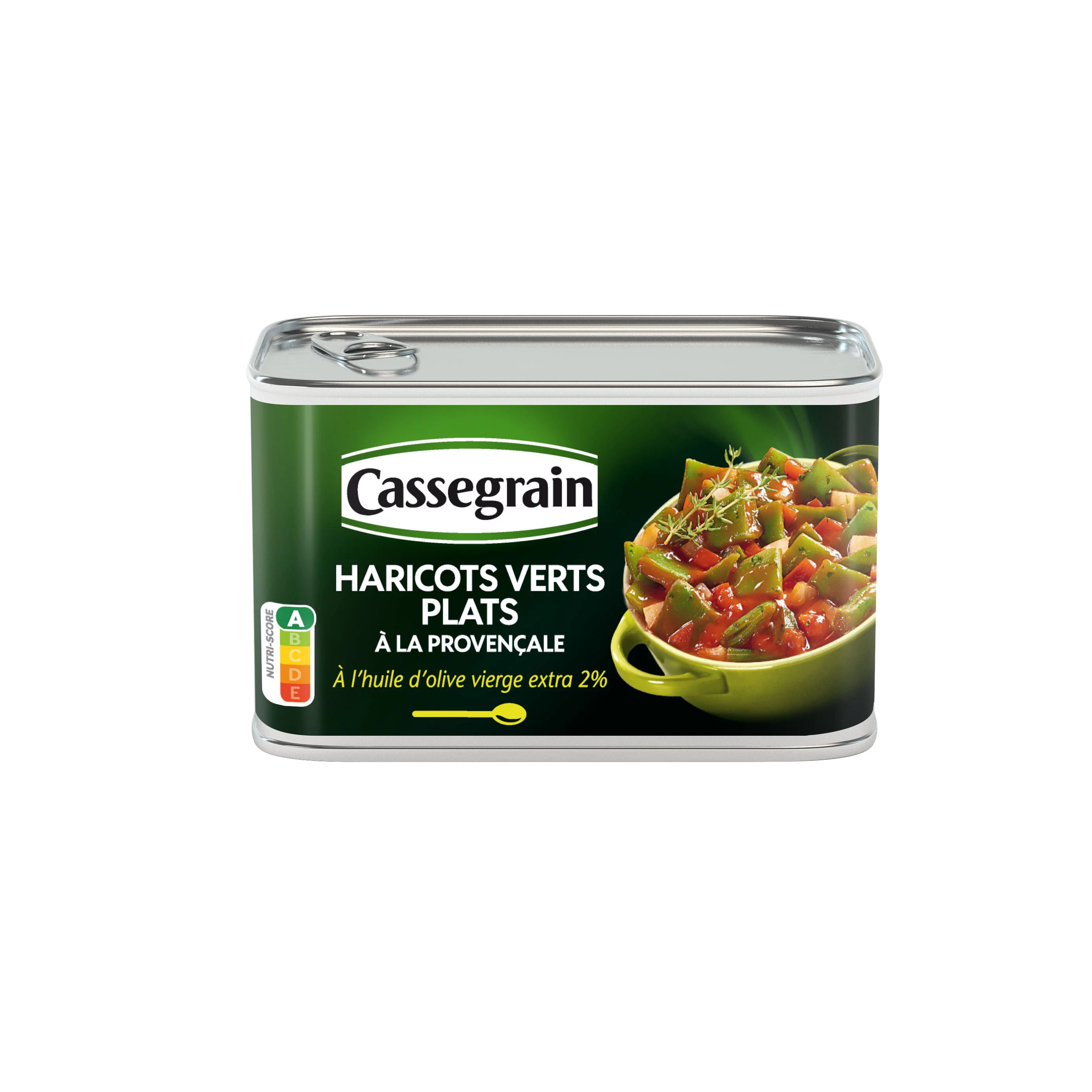 أطباق الفاصوليا الخضراء المطبوخة في بروفانس، 375 جرام - CASSEGRAIN