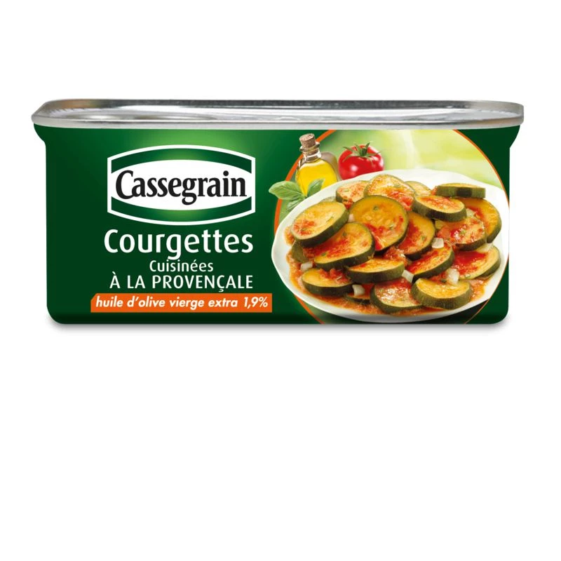 Courgettes Cuisinée à La Provençale; 185g -  CASSEGRAIN