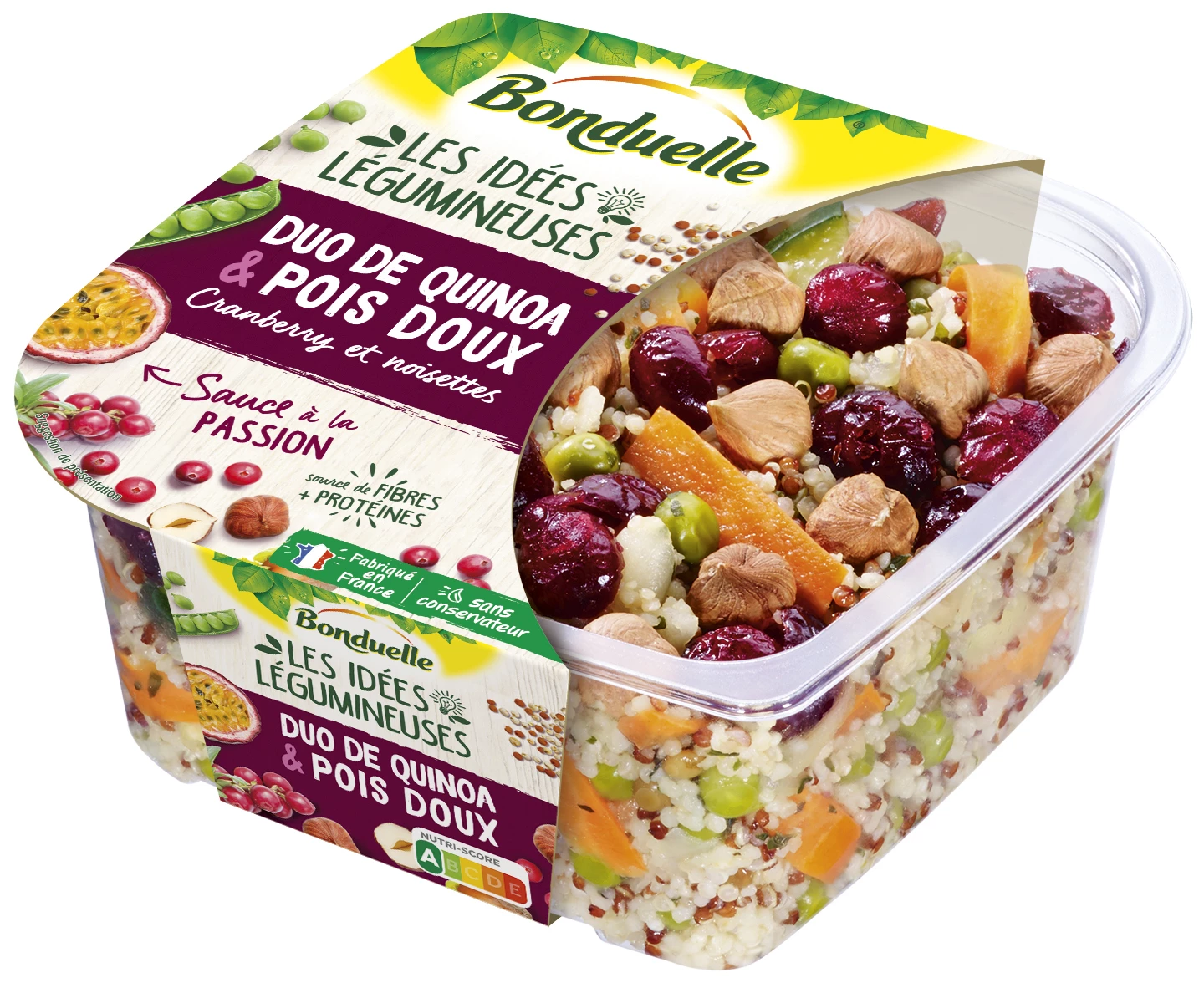 Salade Duo Quinoa Pois doux 250G - BONDUELLE