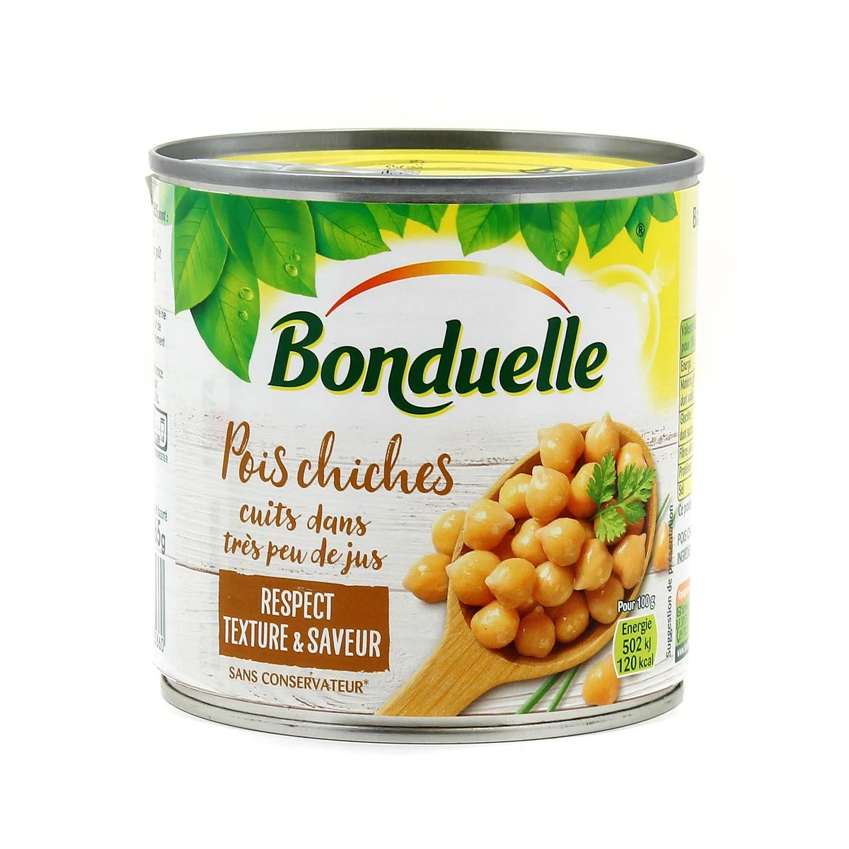 Pois Chiches Cuits dans Très Peu de Jus; 265g - BONDUELLE