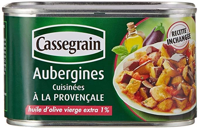 Berinjelas Cozidas ao Estilo Provençal; 375g - CASSEGRAIN