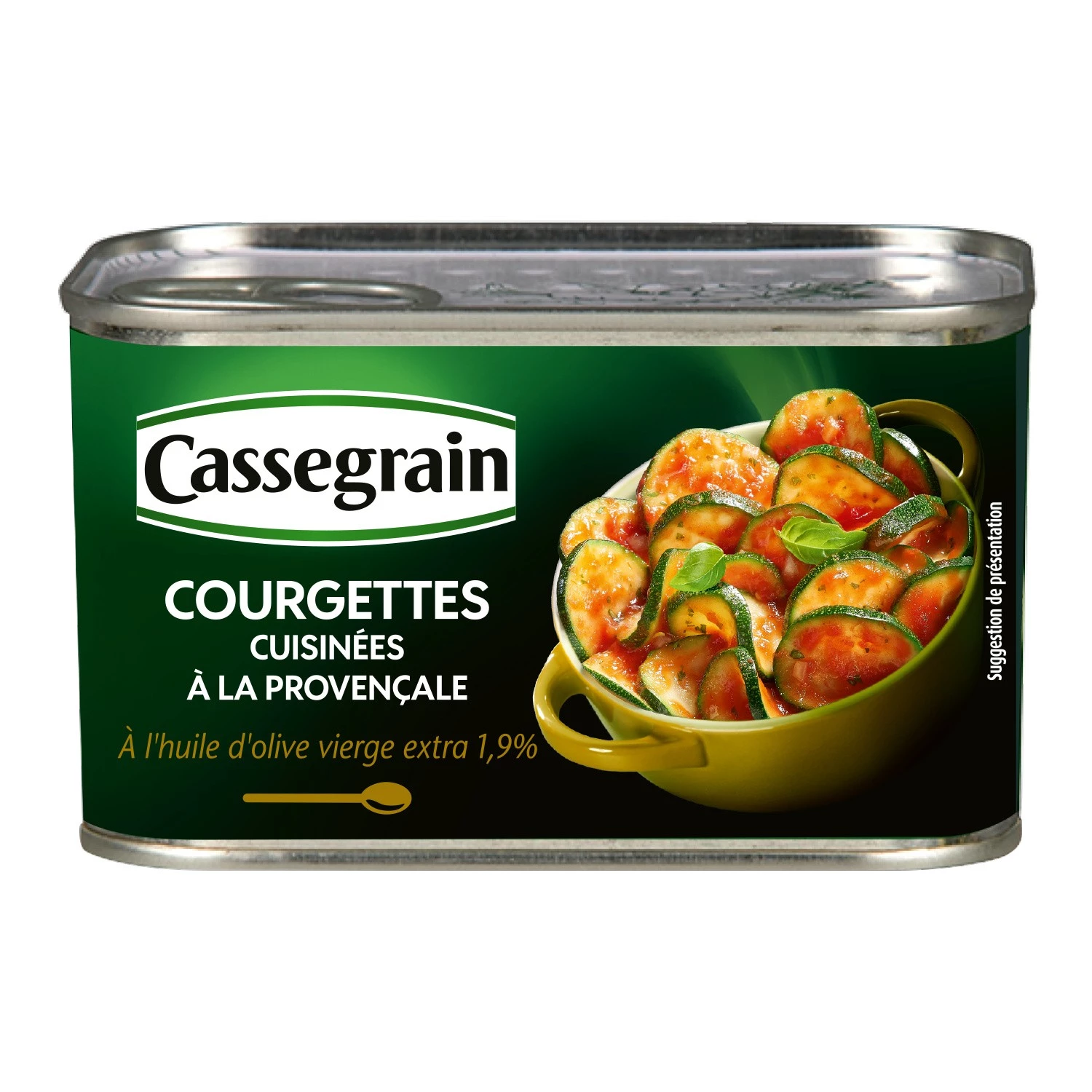 Courgettes Cuisinée à La Provençale; 375g - CASSEGRAIN