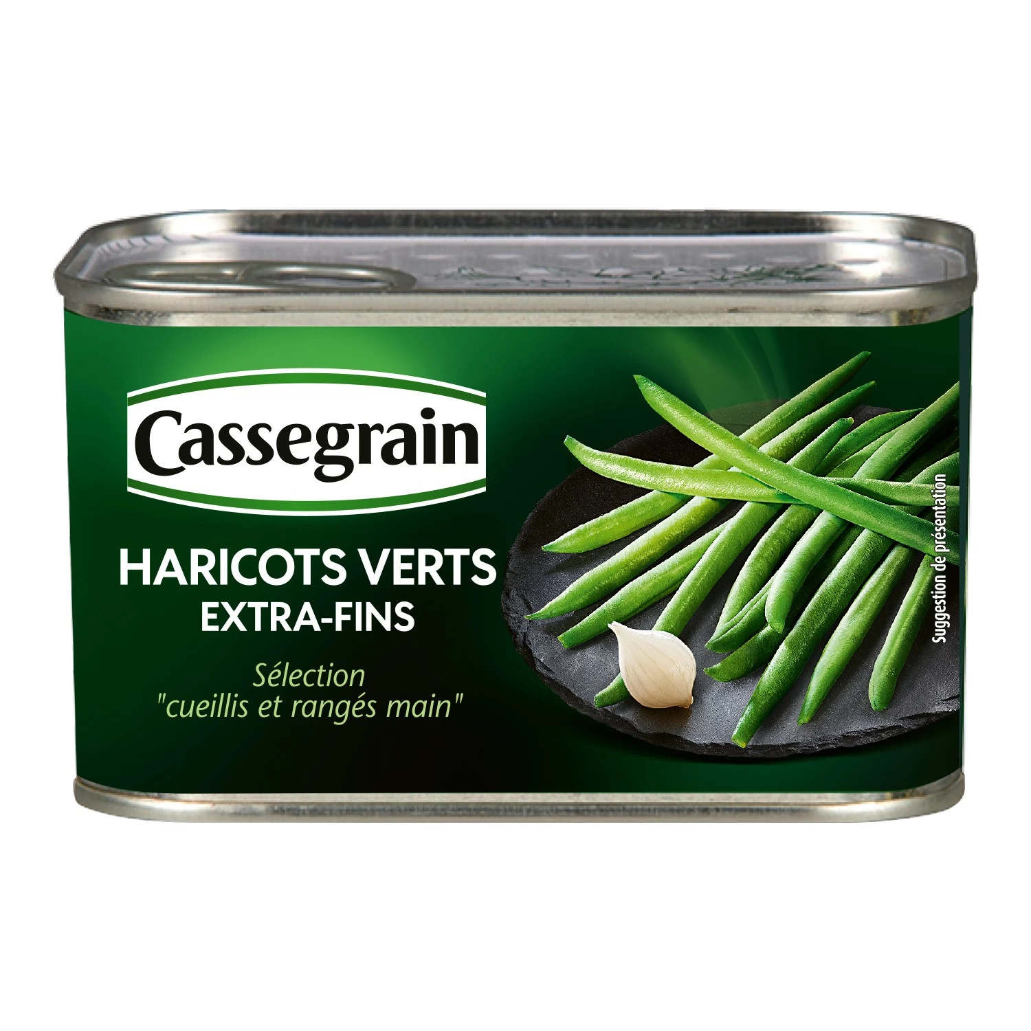 Extra-end green beans picked hand;  220g -  CASSEGRAIN
